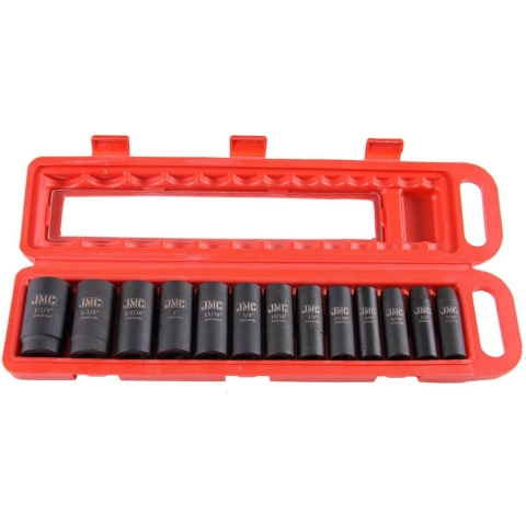 Doppenset impact 12 kant 1/2"13 dlg sae