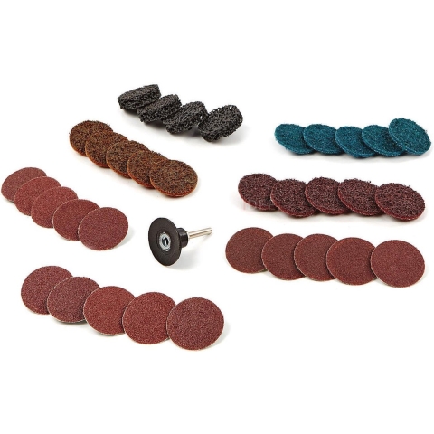 HBM 35-delige schuur, polijst en clean set met 6 mm opnamedoorn