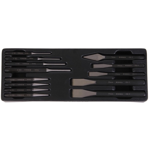 Beitel en drijver set 13 delig