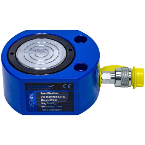 Platte cilinder 50 ton slag 16mm