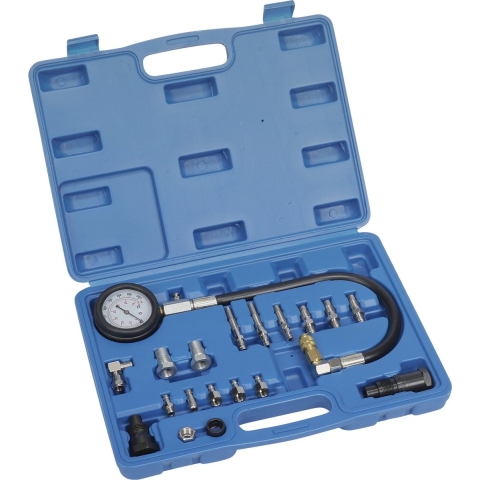 Vrachtwagen compressie tester set diesel 20 delig
