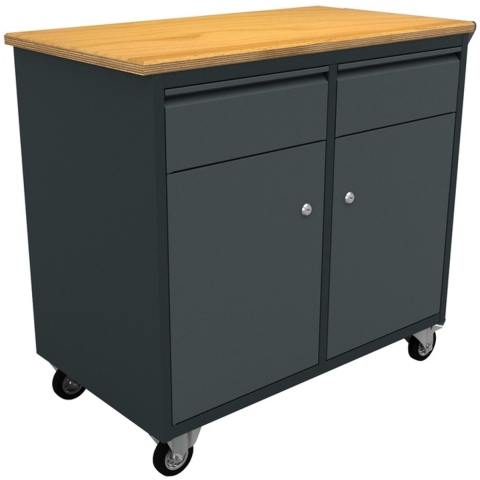 BULLRAM verrijdbare werkbank 2 laden 2 deuren