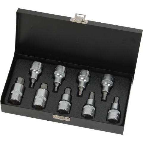 Inbusdoppenset 1/2"9 delig