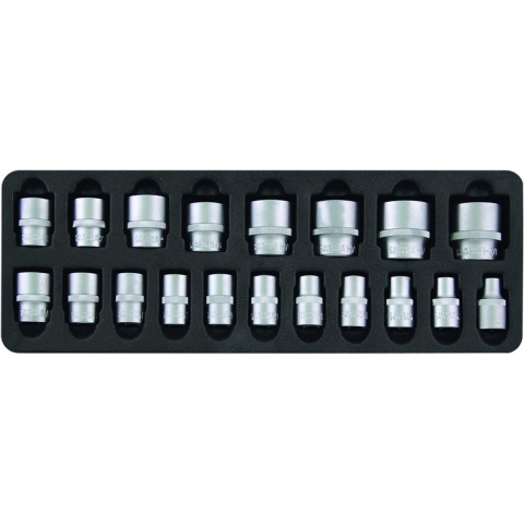 Doppen los 1/2"19-delig SAE