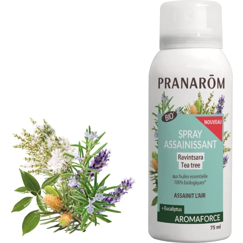 Pranarôm Aromaforce Zuiverende Spray Ravintsara Tea Tree Bio | 75 ml