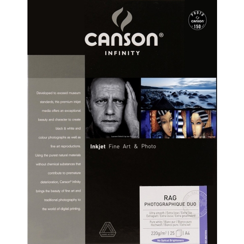 Canson Rag Photo Duo 220g A3 25 vel
