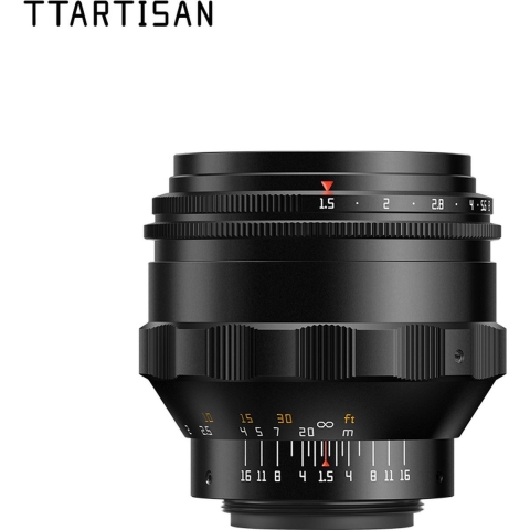 TTArtisan FF 75mm f/1.5 Black M42 Swirly Bokeh