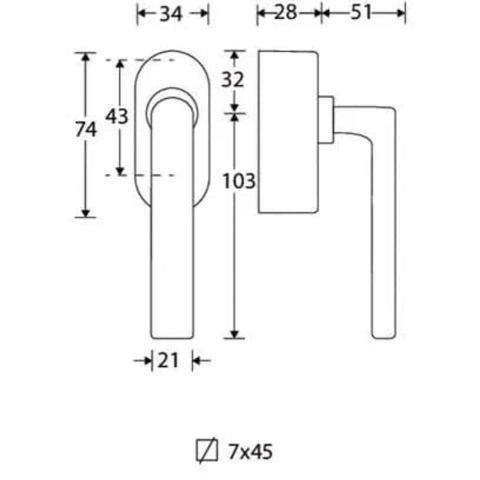 Artitec Mi Satori SKG3 Draaikiepgarnituur afsluitbaar Padania/Elegant messing gelakt