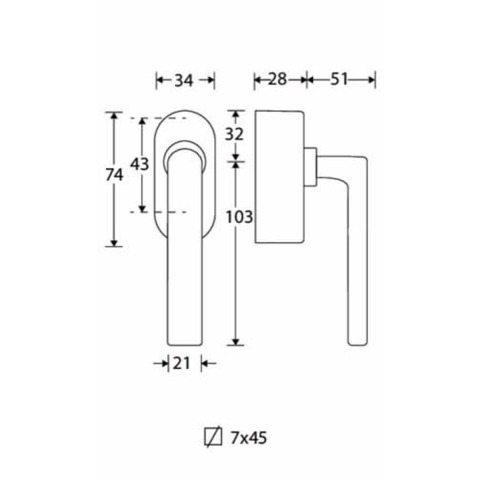 Artitec Mi Satori SKG3 Draaikiepgarnituur afsluitbaar Padania/Elegant glans chroom