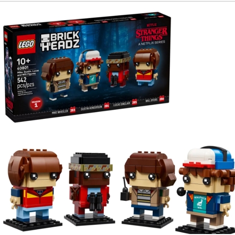 Mike, Dustin, Lucas en Will figuren