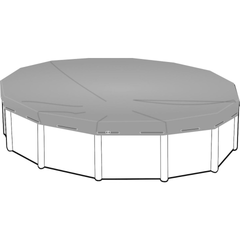W'eau Afdekzeil voor rond zwembad 360cm (zeilmaat 420)