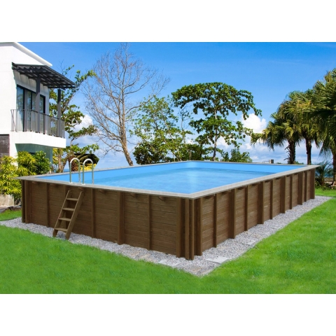 Interline  Zwembad Sumatra rechthoek 6,00x3,00m Basis pakket - Interline
