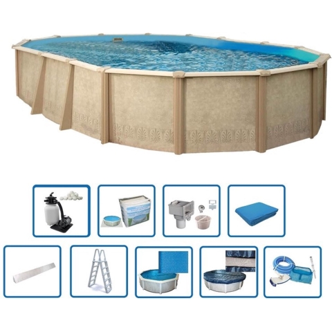 Interline  Sunlake ovaal 8,50x4,90m Premium Pakket