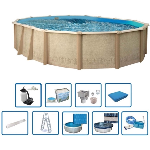 Interline  Sunlake ovaal 6,10x3,60m Premium Pakket