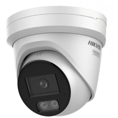 Hikvision - DS-2CD2387G3-LIS2UY - AcuSense - ColorVu Hybrid - Turret - 8MP - IP - Wit