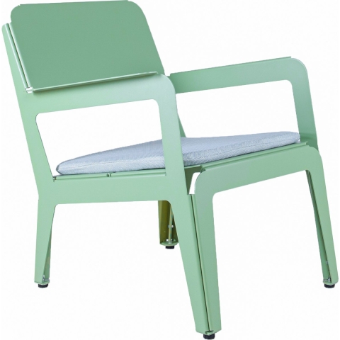 Weltevree Bended Fauteuil Incl Zitkussen Pale Green