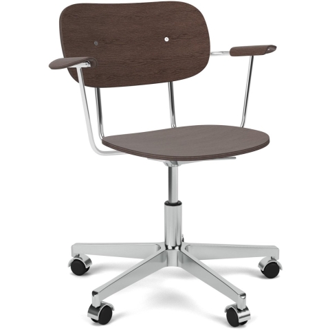 Audo Copenhagen Co Task Bureaustoel Donker Eiken/aluminium