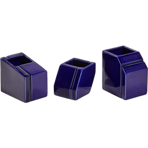 Serax Silos Mini Vaas Set Van 3 Blue