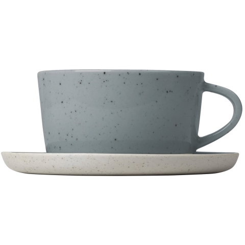 Blomus Sablo Koffie Kop En Schotel Set Van 2 Stone