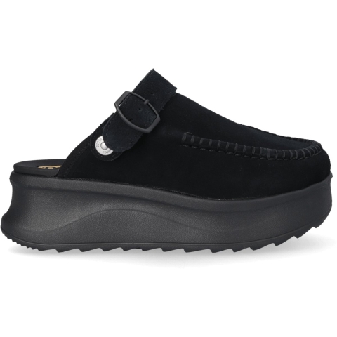 HEYDUDE Clogs Dames Delray Clog Suede Zwart  Suède