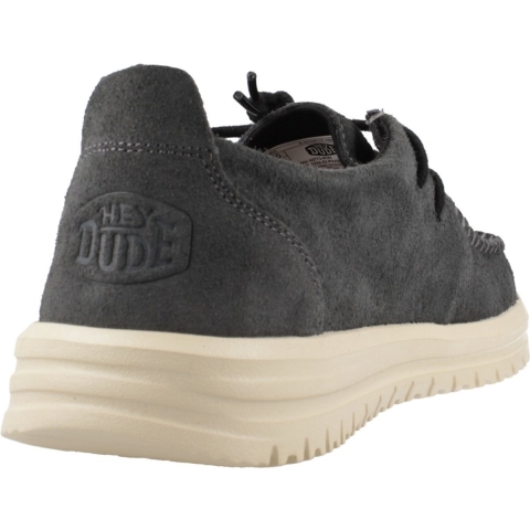 HEYDUDE Instappers Heren Wally NXT Moc Zwart  Suède