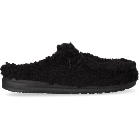HEYDUDE Instappers Dames Wendy Slipper Zwart  Imitatievacht