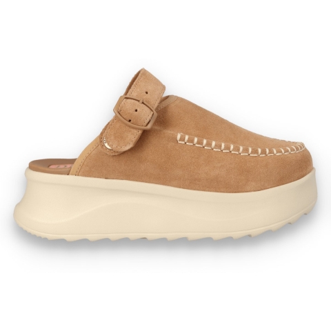 HEYDUDE Clogs Dames Delray Clog Suede Cognac  Suède