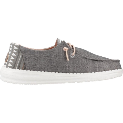 HEYDUDE Instappers Dames Wendy Boho Grijs 39 Chambray