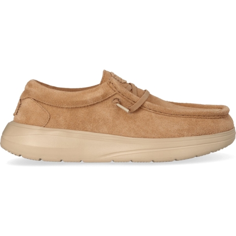 HEYDUDE Instappers Heren Wally Comf Suede Bruin  Suède