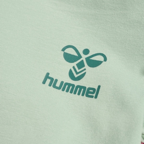 Hummel Romper s/s - hmlTalya Ruffle - Slib Green - Hummel - 74 - Romper S/S