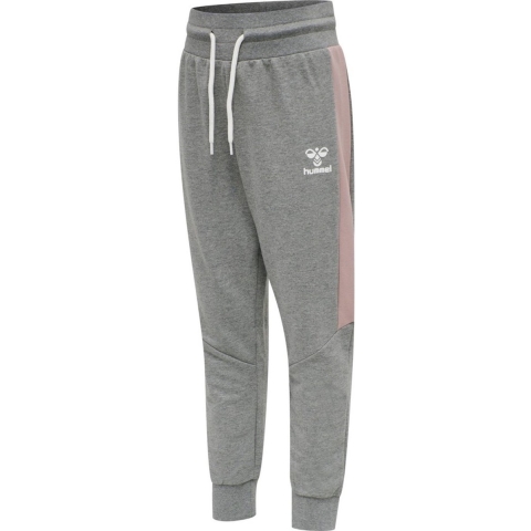 Hummel Joggingbroek - hmlOnny - Grijs/Roze - Hummel - 12 jaar (152) - Joggingbroek