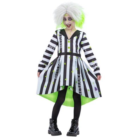 Smiffys Verkleedkleren - Beetlejuice - Wit/Zwart - Smiffys - 10-12 jaar (140-152) - Kostuum