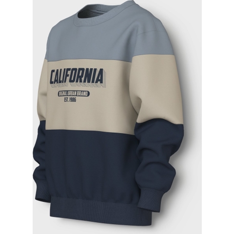 Name It Sweatshirt - NkmVemil - Navy Blazer/California - Name It - 9-10 jaar (134-140) - Sweatshirt