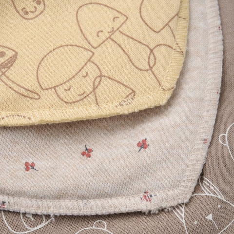 Pippi Kwijlslabbetje - 3-pack - Straw - Pippi Baby - OneSize - Slabbetje