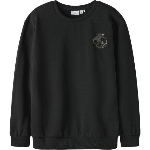 Name It Sweatshirt - NkmRandall - Zwart - Name It - 6 jaar (116) - Sweatshirt