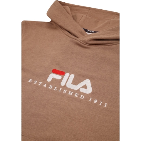 Fila Hoodie - Carisio - Taupe Grijs m. Logo - Fila - 15-16 jaar (170-176) - Hoodie