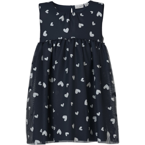 Name It Jurk - NmfVabos - Navy Blazer/Heart - Name It - 5 jaar (110) - Jurk