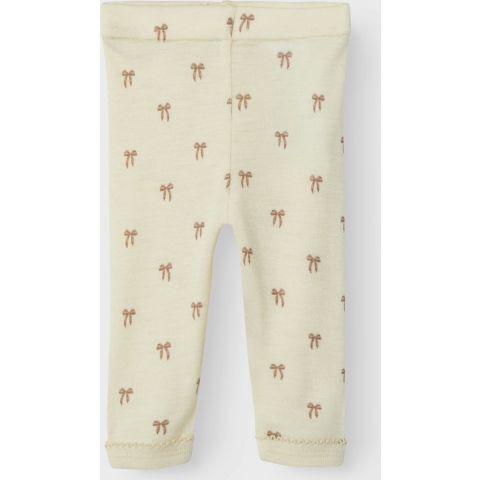 Lil' Atelier Legging - Wol/Modaal - Noos - NbfNalu - Tortelduif/ - Lil Atelier - 1 jaar (80) - Leggings