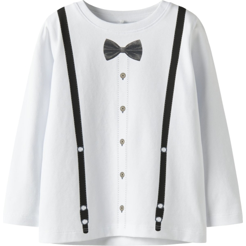 Name It Blouse - NmmRyder - Bright White - Name It - 5 jaar (110) - Shirts