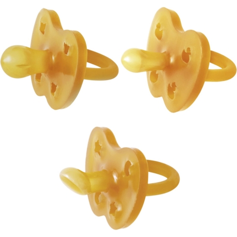 Hevea Speen - 0-3 mnd. - 3-pack - Natuurlijk Rubber - Natural - Hevea - 0-3 mnd - Speen