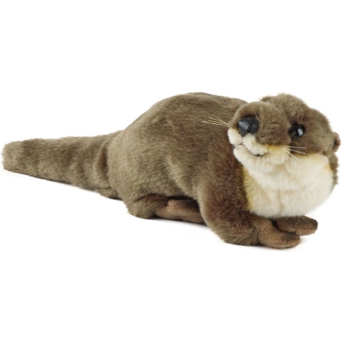Living Nature Knuffel - 33x10 cm - Otter - Medium+ - Bruin - Living Nature - OneSize - Knuffel
