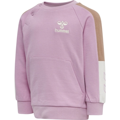 Hummel Sweatshirt - hmlAnju - Roze/Bruin - Hummel - 74 - Sweatshirt