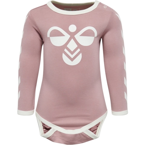 Hummel Romper l/s - hmlFlipper - Woodrose - Hummel - 1½ jaar (86) - Romper L/S