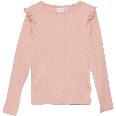 Minymo Blouse - Rib - Misty Rose - Minymo - 6 jaar (116) - Shirts