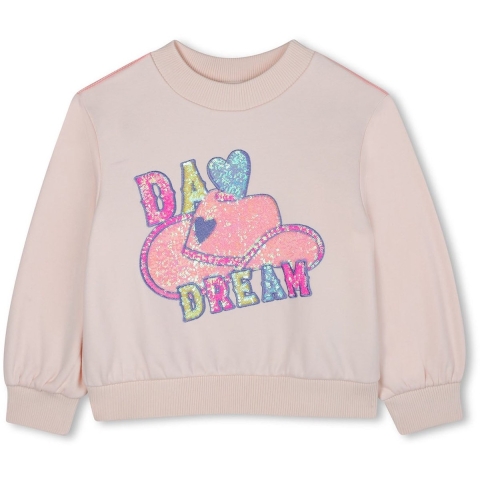 Billieblush Sweatshirt - Roze Moed m. Pailletten - Billieblush - 5 jaar (110) - Sweatshirt