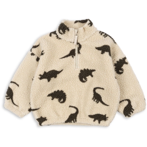 Konges Sløjd Fleece Trui - Jody Teddy - Dino Silhouet - Konges Sløjd - 2 jaar (92) - Fleece Jas