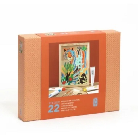 Djeco Creatieve Speelset - Atelier 22 - Kleuren mengen - Djeco - OneSize - Creatieve Speelset