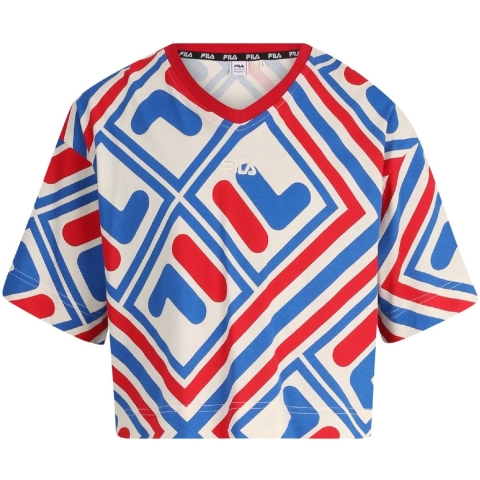 Fila T-Shirt - Bijgesneden - Langenhagen - Antique White F-Box - Fila - 11-12 jaar (146-152) - T-Shirts