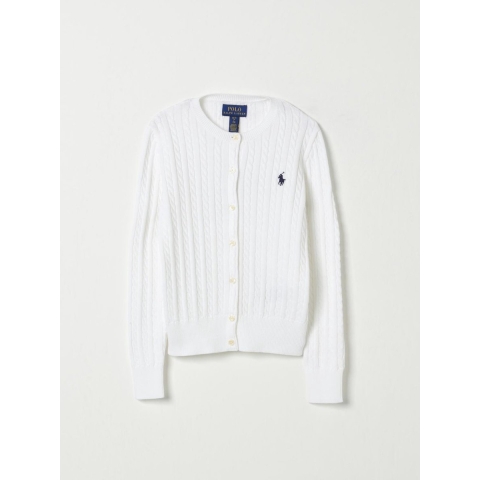 Polo Ralph Lauren Cardigan - Gebreid - Wit - Polo Ralph Lauren - 8-10 jaar (128-140) - Cardigan