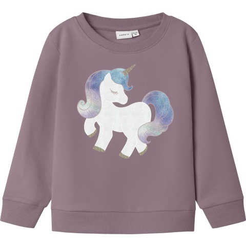 Name It Sweatshirt - NmfKisa - Elderberry - Name It - 1 jaar (80) - Sweatshirt